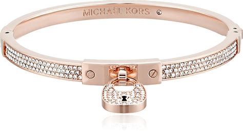 michael kors rose gold padlock bangle|michael kors rose gold bracelet.